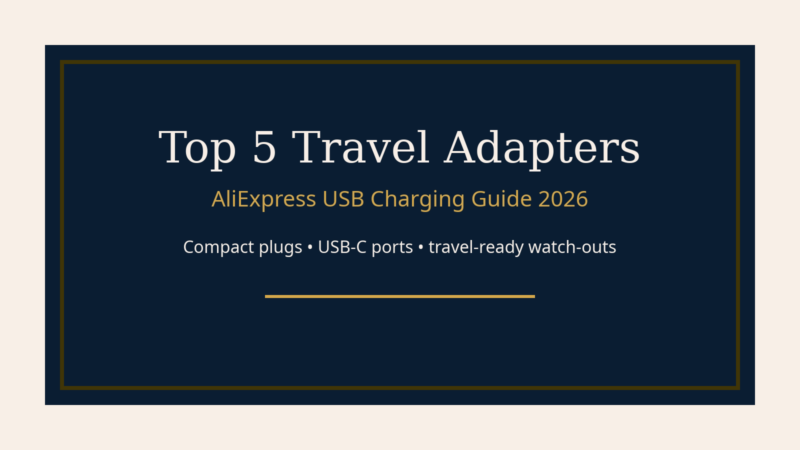 Top 5 Travel Adapters on AliExpress with USB Charging featured image
