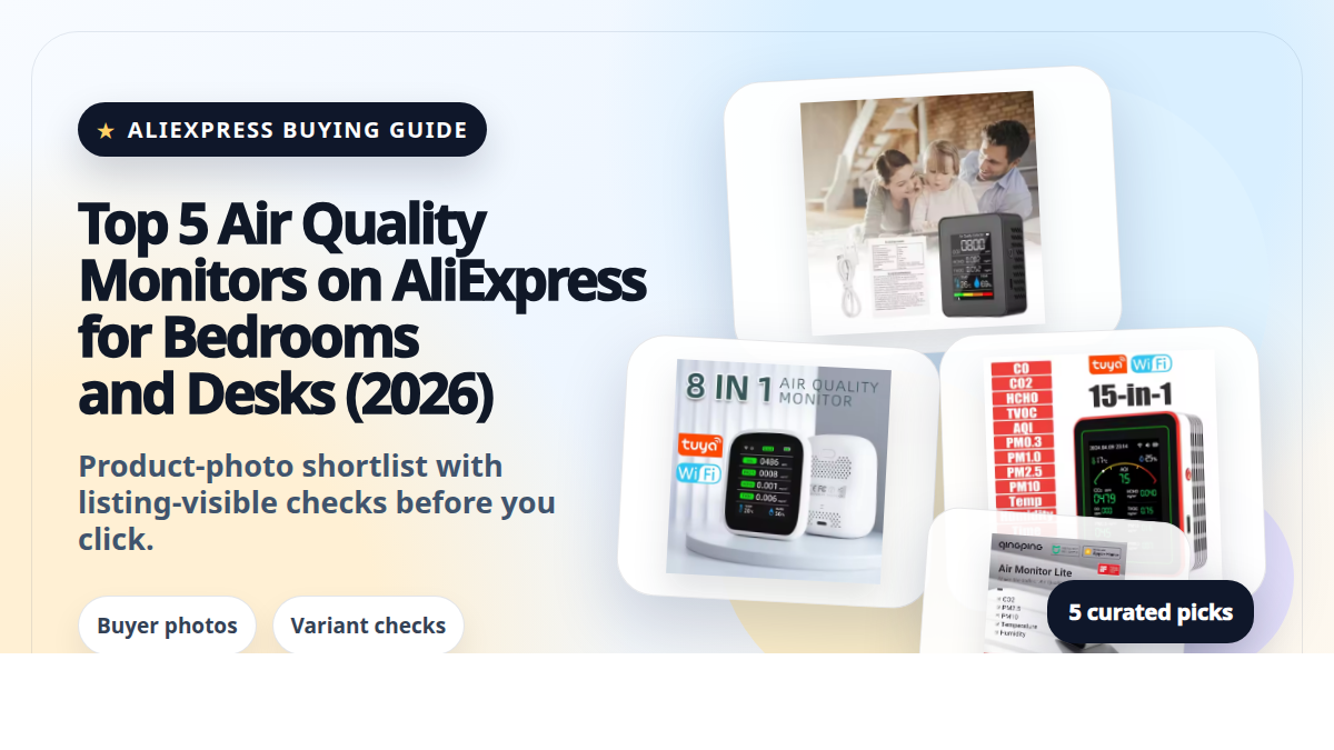 I 5 migliori monitor della qualità dell’aria su AliExpress per camera e scrivania (2026)