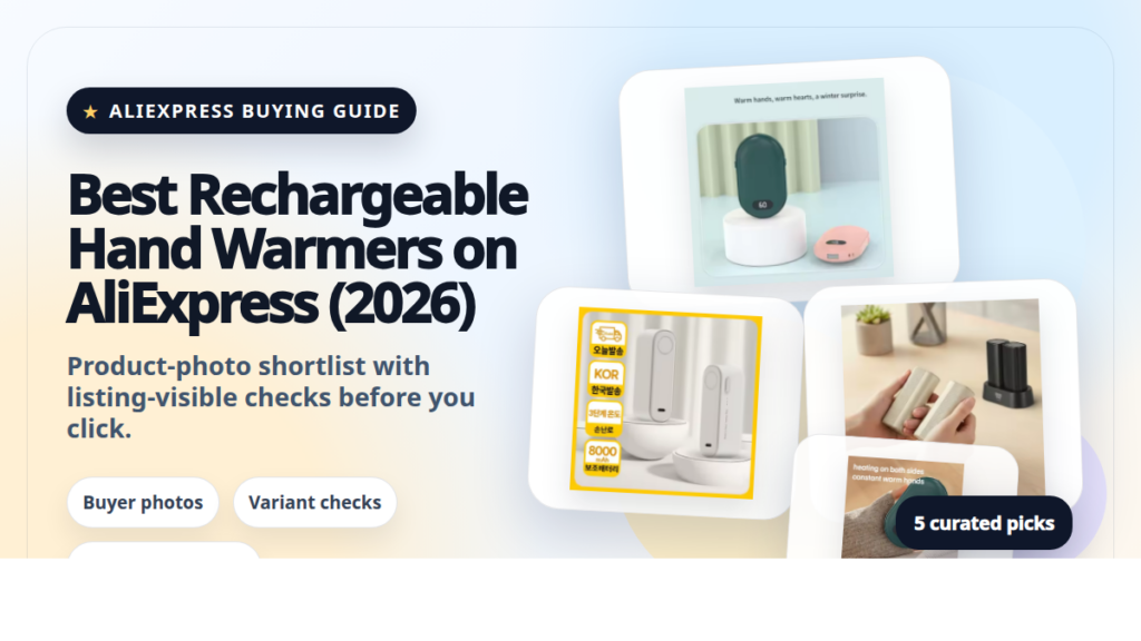 Product collage thumbnail for Best Rechargeable Hand Warmers on AliExpress (2026)