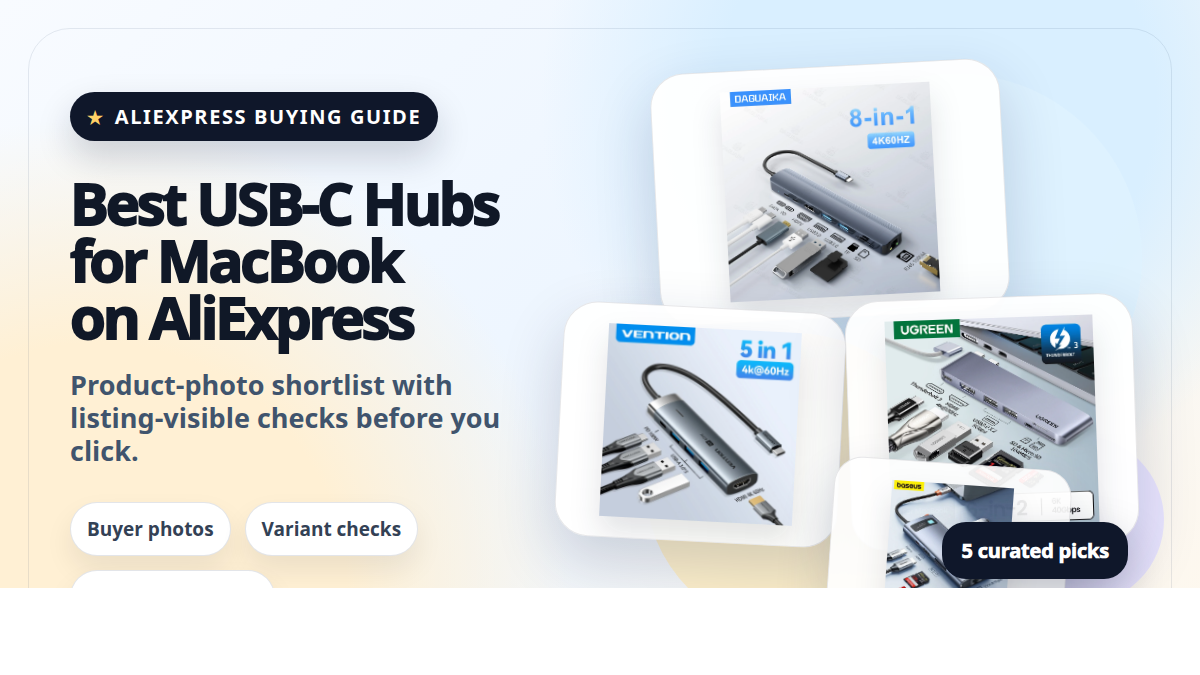 I migliori hub USB-C per MacBook su AliExpress