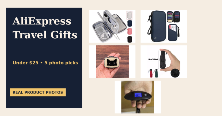 Best AliExpress Travel Gifts Under $25 product-photo collage thumbnail