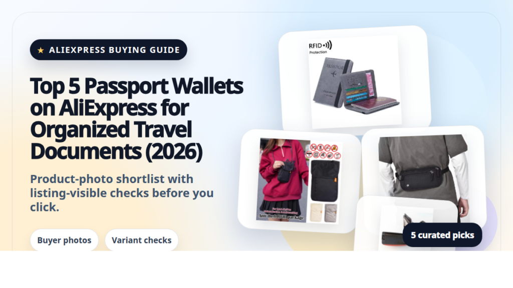 Product collage thumbnail for Top 5 Passport Wallets on AliExpress for Organized Travel Documents (2026)
