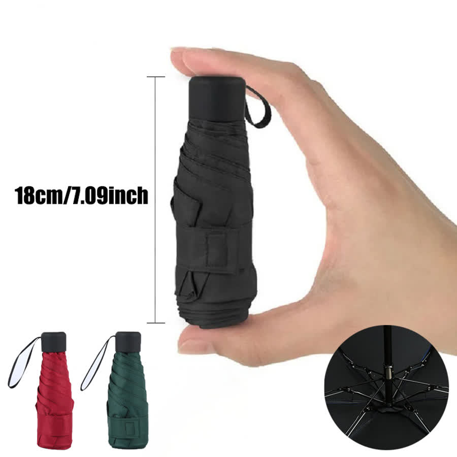 Produktfoto eines kompakten Reiseschirms auf AliExpress