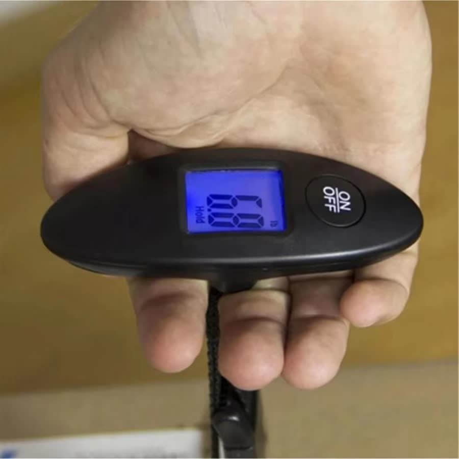 Produktfoto einer digitalen Gepäckwaage auf AliExpress