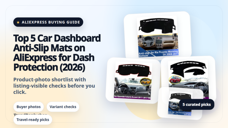 Product collage thumbnail for Top 5 Car Dashboard Anti-Slip Mats on AliExpress for Dash Protection (2026)
