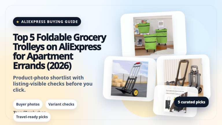Product collage thumbnail for Top 5 Foldable Grocery Trolleys on AliExpress for Apartment Errands (2026)