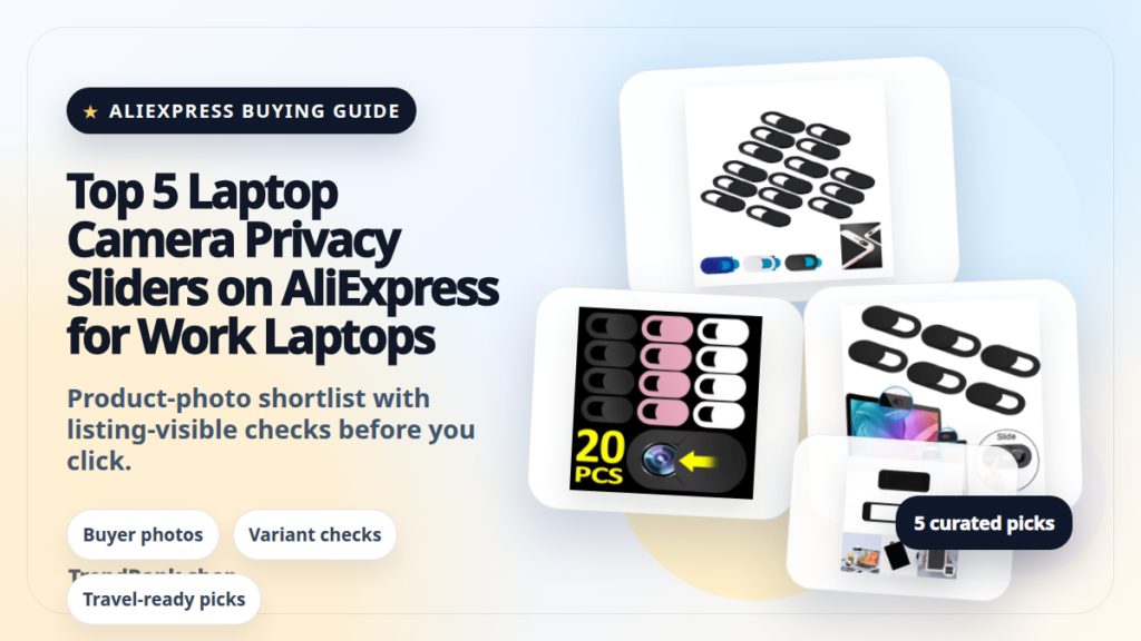 Product collage thumbnail for Top 5 Laptop Camera Privacy Sliders on AliExpress for Work Laptops