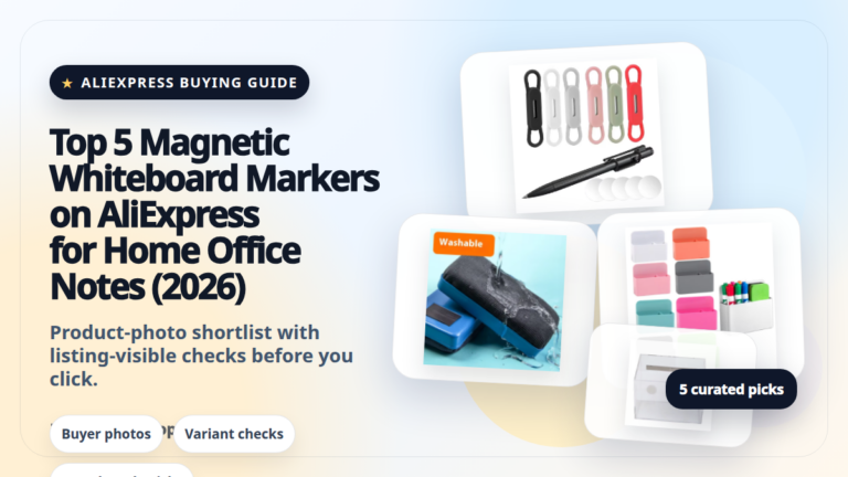 Product collage thumbnail for Top 5 Magnetic Whiteboard Markers on AliExpress for Home Office Notes (2026)
